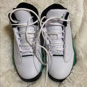 Jordan retro 13 white Nd lucky green